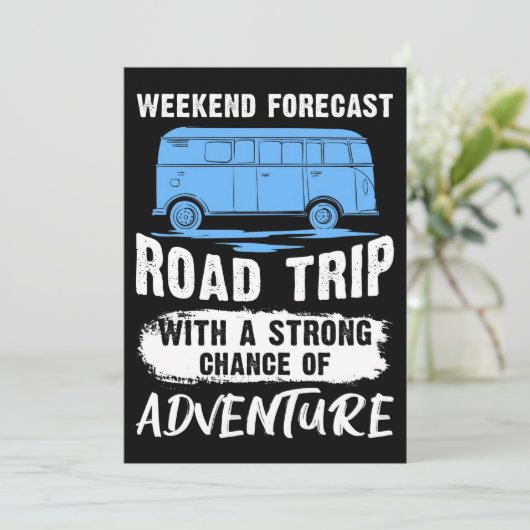 Reise nach Art Road und Abenteuer Save The Date (Stehend Vorderseite)