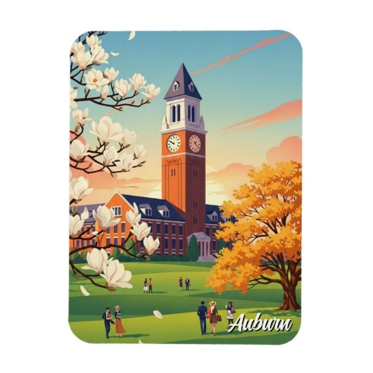 Reise nach Auburn Alabama Magnet (Vertikal)