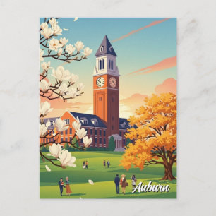Reise nach Auburn Alabama Postkarte