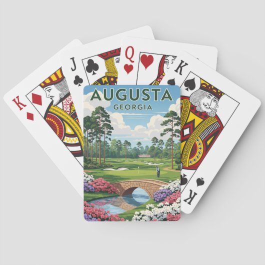 Reise nach Augusta Georgia Spielkarten (Rückseite)