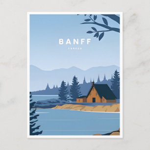 Reise nach Banff National Park Kanada Vintage Postkarte