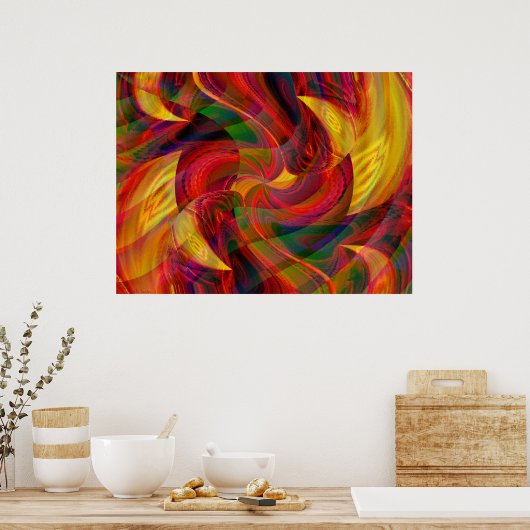 Reise nach Bedlam Poster (Küche)