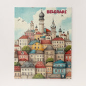 Reise nach Belgrad Serbien Puzzle (Vertikal)