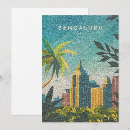 Reise nach BENGALURU Einladung (Vorne/Hinten)