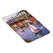 Reise nach Bergen Norwegen Magnet (Rechte Seite)