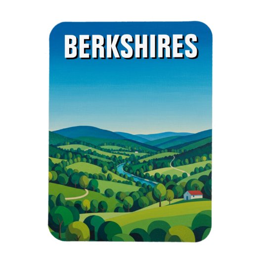 Reise nach Berkshires Massachusetts Magnet (Vertikal)