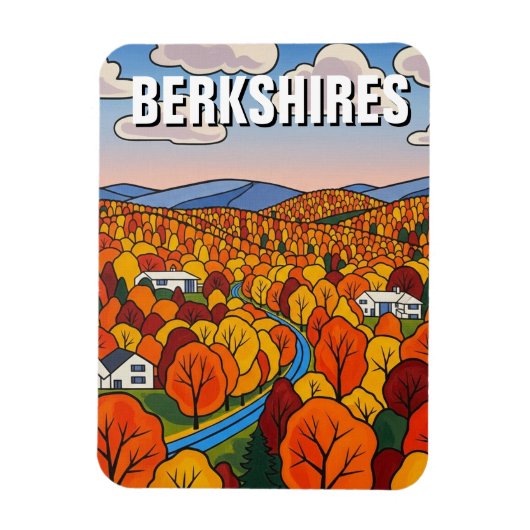 Reise nach Berkshires Massachusetts Magnet (Vertikal)
