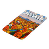Reise nach Berkshires Massachusetts Magnet (Linke Seite)