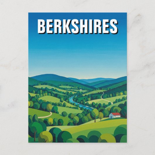 Reise nach Berkshires Massachusetts Postkarte (Vorderseite)