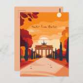 Reise nach Berlin Postkarte (Vorne/Hinten)