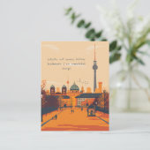 Reise nach Berlin Postkarte (Stehend Vorderseite)