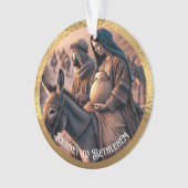 Reise nach Bethlehem Ornament Akrylorische Ornamen (Vorderseite)