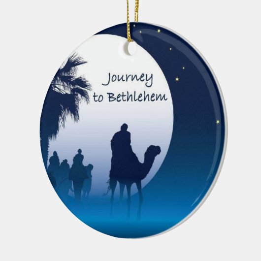 Reise nach Bethlehem-Verzierung Keramikornament (Links)