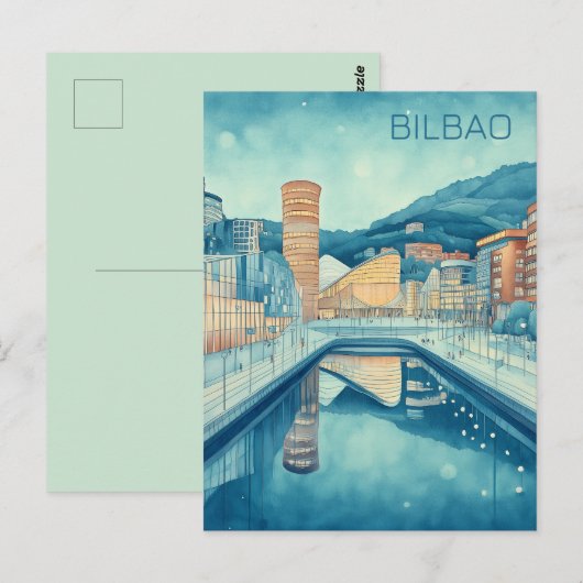 Reise nach Bilbao Spanien Postkarte (Vorne/Hinten)