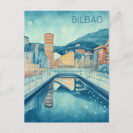 Reise nach Bilbao Spanien Postkarte
