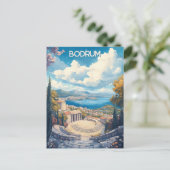 Reise nach Bodrum Turkiye Postkarte (Stehend Vorderseite)