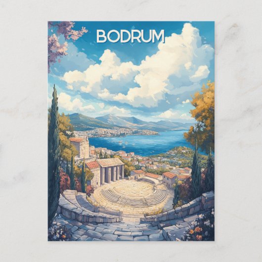 Reise nach Bodrum Turkiye Postkarte (Vorderseite)