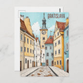 Reise nach Bratislava Slowakei Postkarte (Vorne/Hinten)