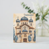 Reise nach Bukarest Rumänien Postkarte (Stehend Vorderseite)