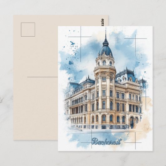 Reise nach Bukarest Rumänien Postkarte (Vorne/Hinten)