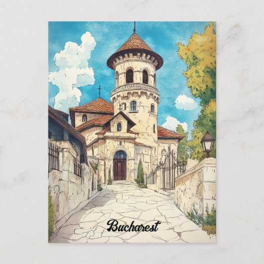 Reise nach Bukarest Rumänien Postkarte (Vorderseite)