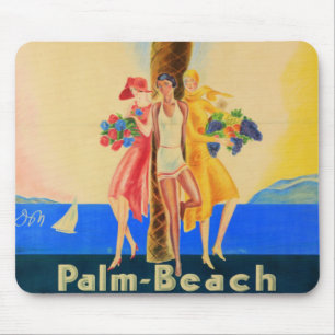 Reise nach Cannes im französischen Vintage-Stil Mousepad