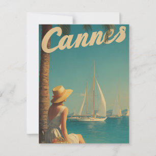 Reise nach Cannes Postkarte