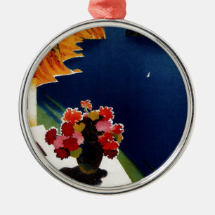 Reise nach Capri Italien Vintage Ornament Aus Metall