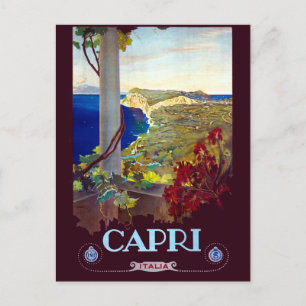 Reise nach Capri Italien Vintage Postkarte