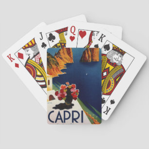 Reise nach Capri Italien Vintage Spielkarten