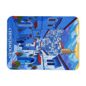 Reise nach Chefchaouen Marokko Magnet (Horizontal)