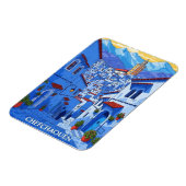 Reise nach Chefchaouen Marokko Magnet (Linke Seite)