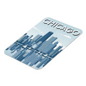 Reise nach Chicago Illinois Magnet (Linke Seite)
