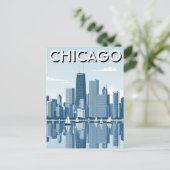 Reise nach Chicago Illinois Postkarte (Stehend Vorderseite)