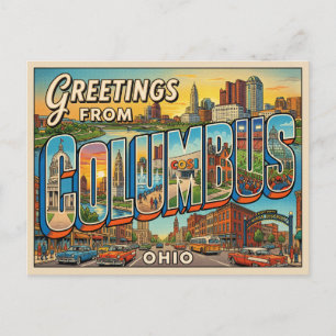 Reise nach Columbus Ohio Postkarte