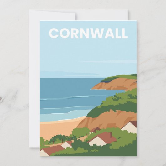 Reise nach Cornwall Einladung (Vorderseite)