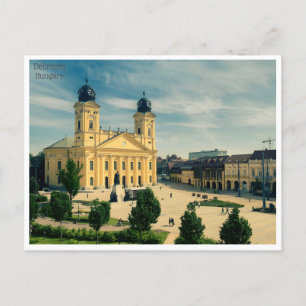 Reise nach Debrecen im Vintage-Stil Retro Ungarn H Postkarte