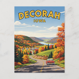 Reise nach Decorah Iowa Postkarte