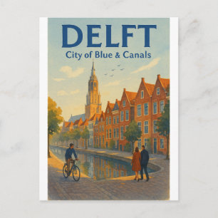 Reise nach Delft, Niederlande Postkarte