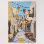 Reise nach Doha Katar Puzzle (Vertikal)