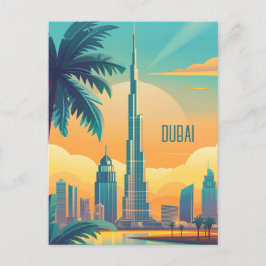 Reise nach Dubai Postkarte