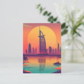 Reise nach Dubai Postkarte (Stehend Vorderseite)
