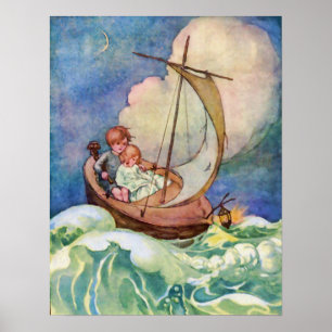 Reise nach Fairyland Vintag Poster