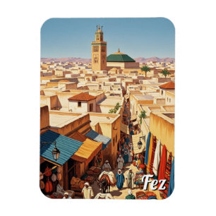 Reise nach Fes Marokko Magnet