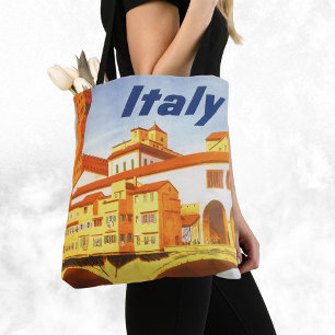 Reise nach Florenz Firenze Italien Brücke Fluss Vi Tasche
