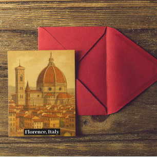 Reise nach Florenz Italien Duomo Vintage Postkarte