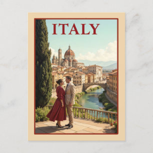 Reise nach Florenz Italien Kathedrale Vintage Postkarte