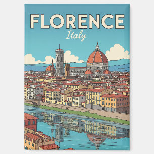 Reise nach Florenz Italien Vintage Magnet