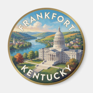 Reise nach Frankfort Kentucky Bluegrass Magnet