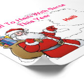 REISE NACH HAITI MIT SANTA IN DIESEM JAHR POSTER (Ecke)